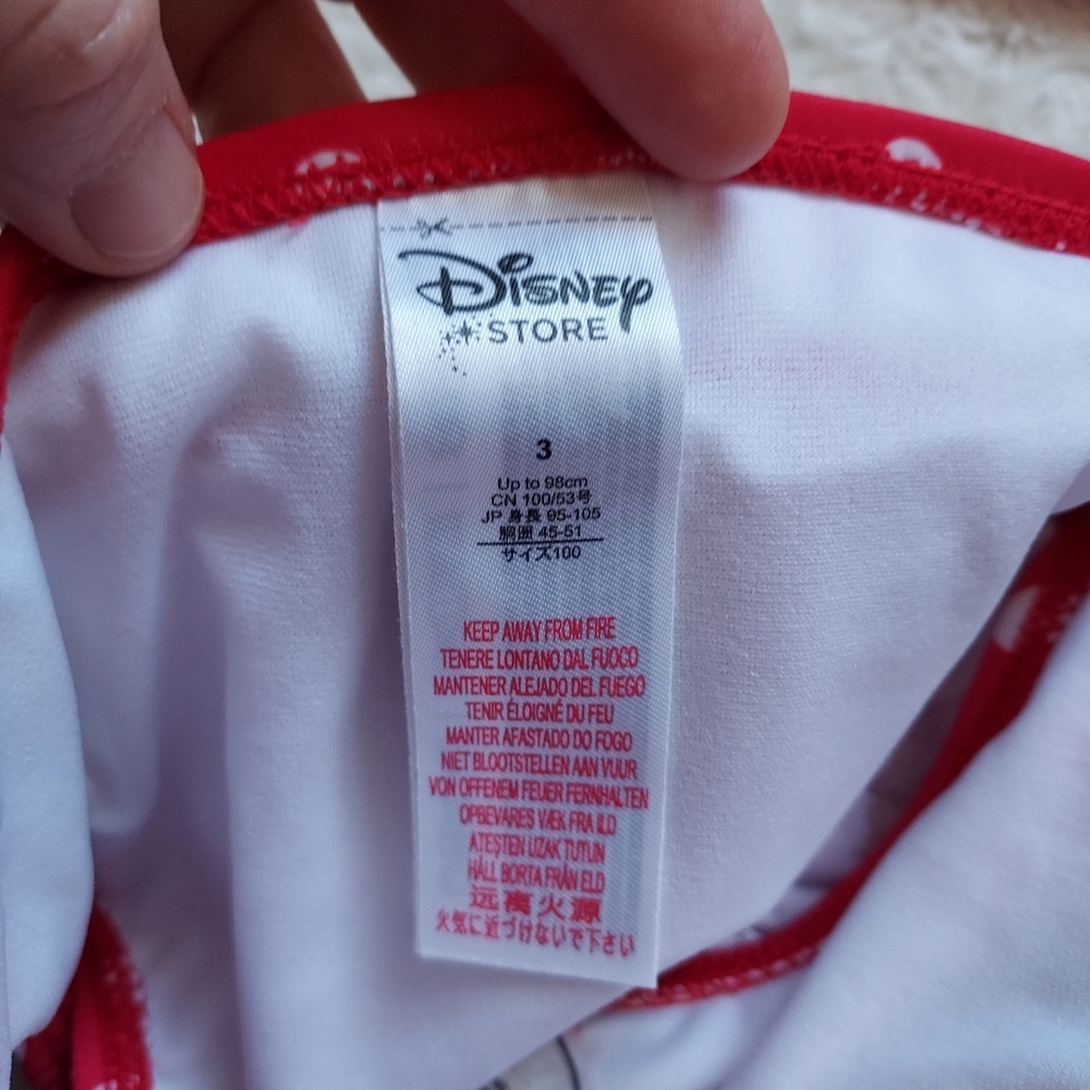 Disney's Minnie Mouse Frilly 2 piece Swimsuit Toddler 3 Summer Pool Vacation - Picture 4 of 7